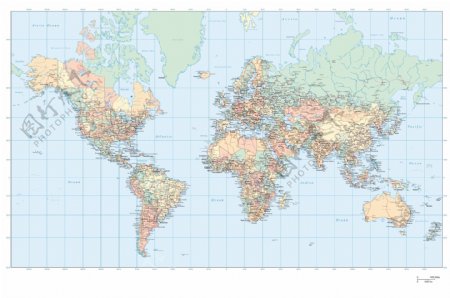 世界的计划3矢量地图