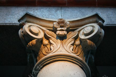 欧式石柱图片