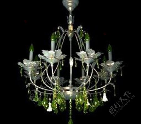 精致欧式家具植物花式灯具图片