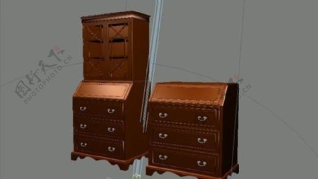 室内家具之柜子B203D模型