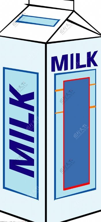 牛奶矢量图片
