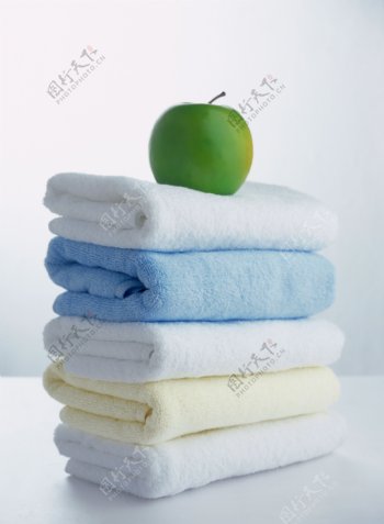 毛巾青苹果图片