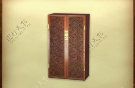 中国古典家具柜子0013D模型