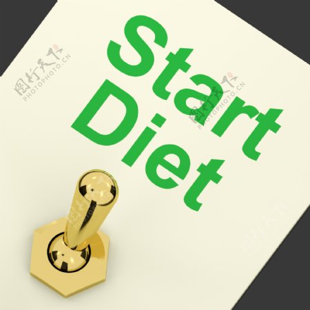 开始饮食开关显示节食或减肥开始
