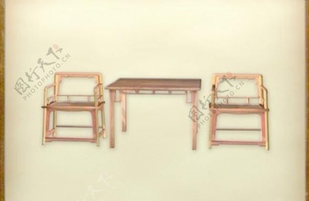 中国古典家具古典家具组合0043D模型