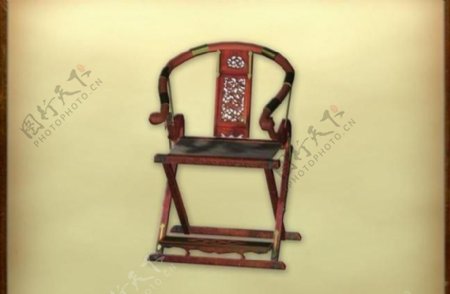 中国古典家具椅子0163D模型