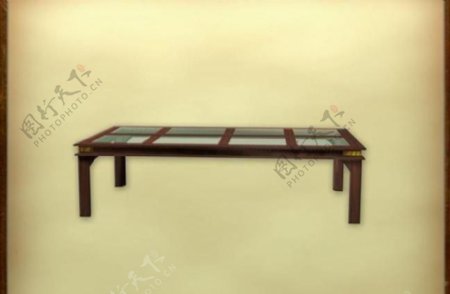 中国古典家具茶几0173D模型