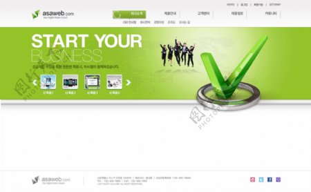 绿色界面设计cad网页模板