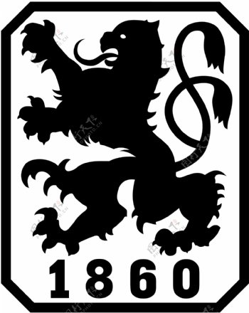 矢量慕尼黑1860足球俱乐部标志