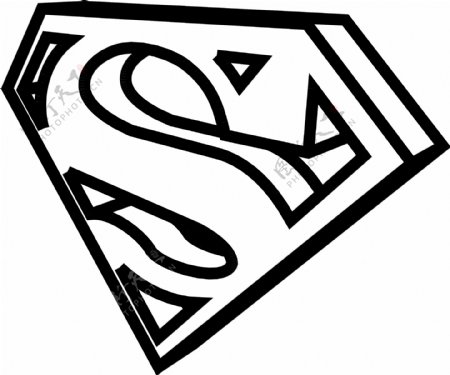 superman立体LOGO矢量素材