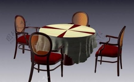 传统家具椅子3D模型A103