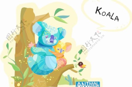 韩国可爱动物乐园插画28