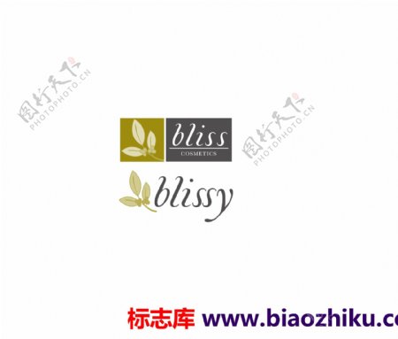 Blisscosmeticslogo设计欣赏Blisscosmetics护理品标志下载标志设计欣赏
