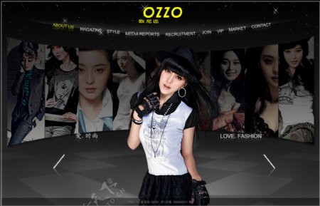 网页设计欧尼尔韩国品牌设计网站爱时尚图片