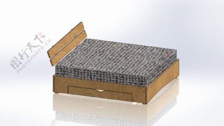 定制的橡木床屉V3