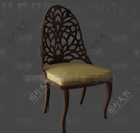 金垫木椅