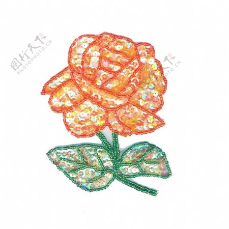 亮片植物花卉花朵玫瑰免费素材