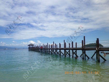 马来西亚海滩码头图片