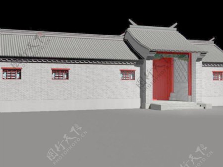 中式建筑3d模型下载3d建筑模型10