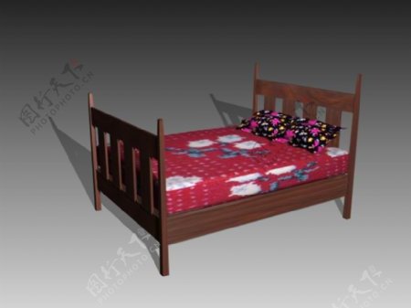 常见的床3d模型家具图片素材105