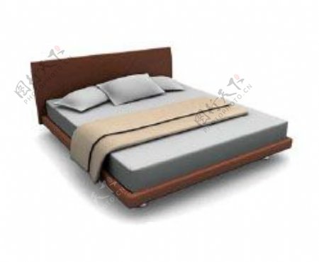 国外床3d模型家具模型85