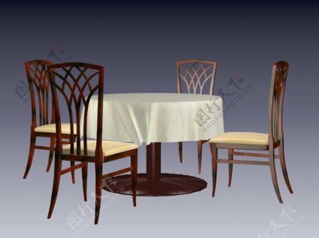 餐桌3d模型桌子图片98