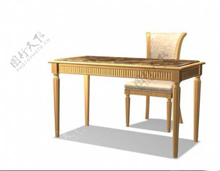 欧式桌3d模型家具3d模型3