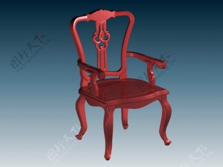 欧式椅子3d模型家具模型7