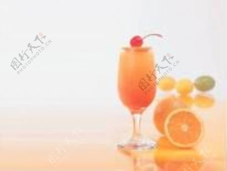 橙色果汁PPT背景模板