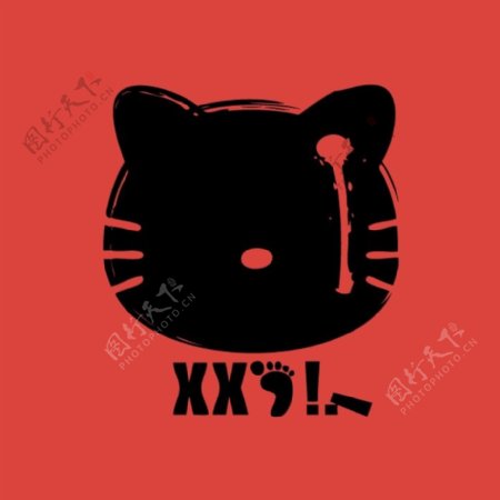 印花矢量图卡通形象kt猫Hellokitty免费素材