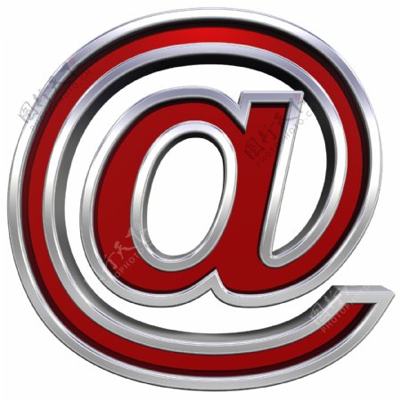 邮件标志从红宝石铬框架字母集