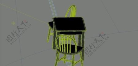 室内装饰家具桌椅组合233D模型