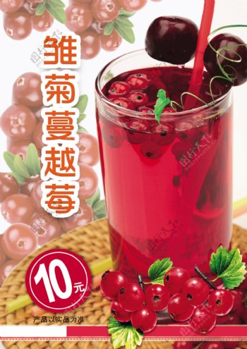 蔓越莓果汁饮料