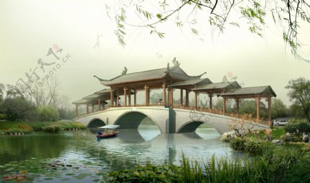 中国传统古桥建筑
