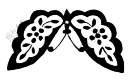 位图动物蝴蝶色彩黑白色免费素材