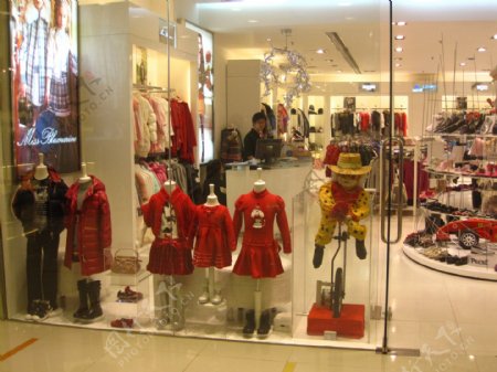 香港童装橱窗图片