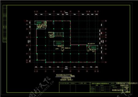 病房楼设备层平面CAD图纸