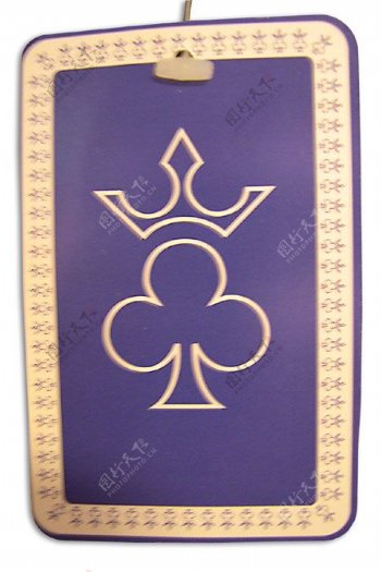 皇冠梅花紫色黄色吊牌免费素材