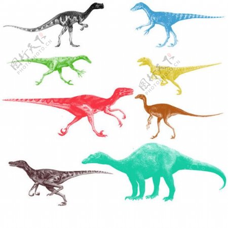 各种恐龙矢量图