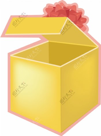 插画礼品箱子包装礼品箱