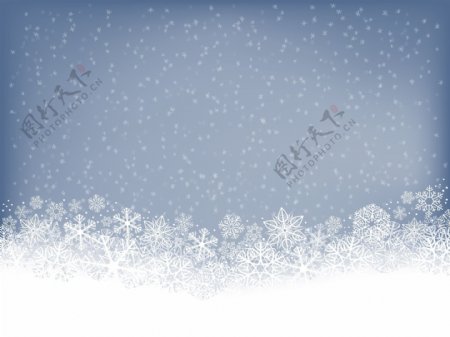 圣诞节雪花背景矢量素材07