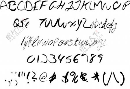 AEZ乔恩的手写字体的字体