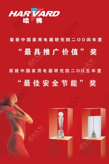 哈佛电热水器即热式推广价值安全节能图片