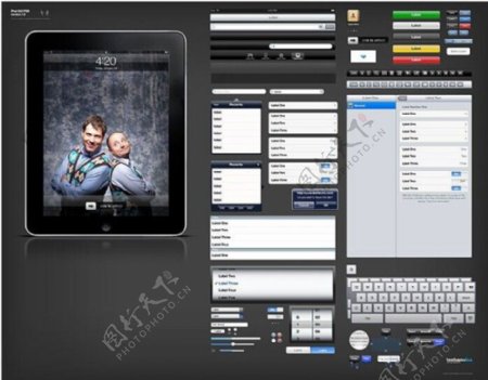 设计专用iPadGUIPSD源文件