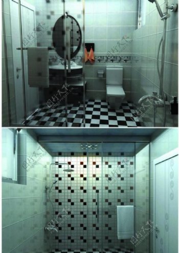 卫生间效果图图片
