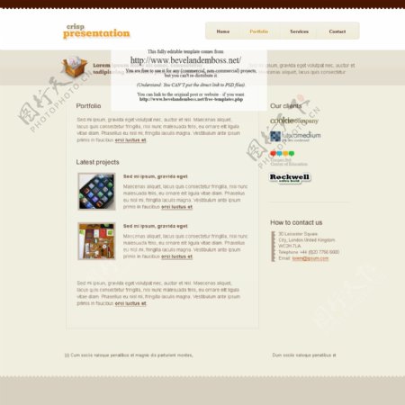 欧美网页模板图片