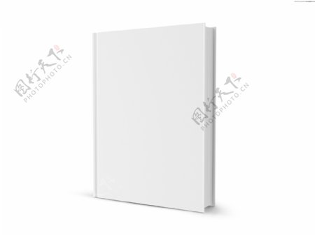 空白封面3D白色的书