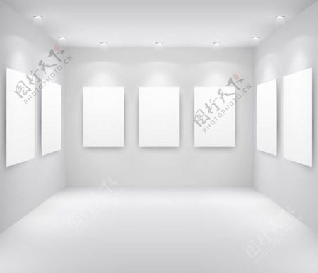 展厅画廊空白模板