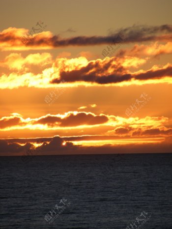 海洋夕阳风光图片