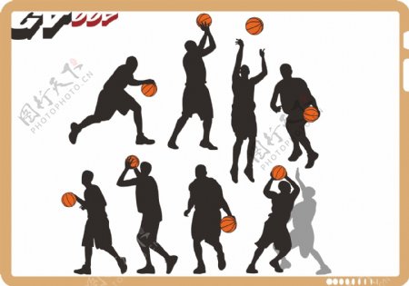 篮球运动人物图片